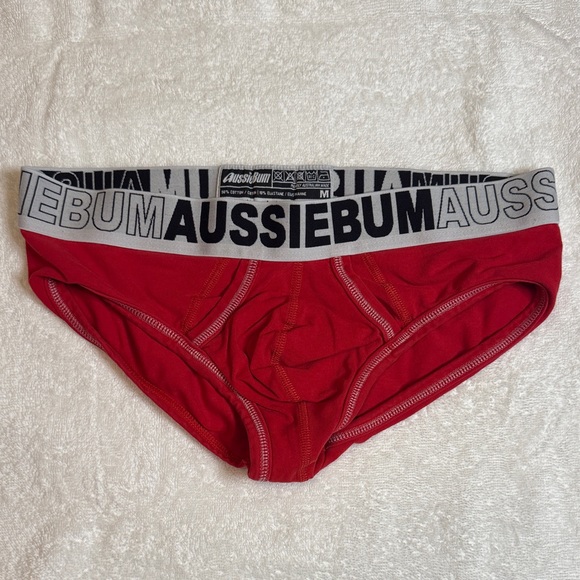 AussieBum Red Men's Briefs - Picture 1 of 3